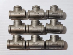 1/2" 150 Female NPT Pipe Tee Cast 304 Stainless Steel Fitting FNPT - Picture 1 of 2