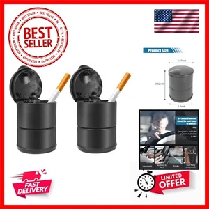 Portable Car Ashtray With Lid, Smell Proof Windproof Detachable Auto Truck As... - Picture 1 of 9