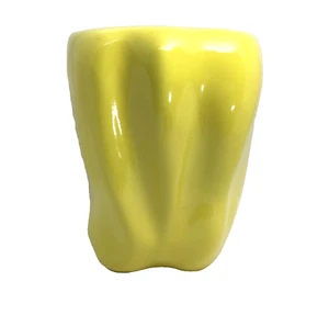 Vintage 70er McCoy Keramik Keksdose Vase gelb Paprika USA 157 ohne Deckel - Bild 1 von 5