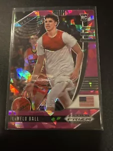 2020-21 Panini Prizm Draft Picks Pink Ice Prizm Lamelo Ball #43 Rookie RC - Picture 1 of 6