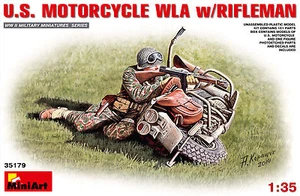 MiniArt 35179 - US Motorcycle WLA with Riflman - Bild 1 von 3