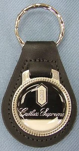 CUTLASS SUPREME #3253 Black Leather Key Ring 1966 1967 1968 1969 1970 1971 1972 - Picture 1 of 3