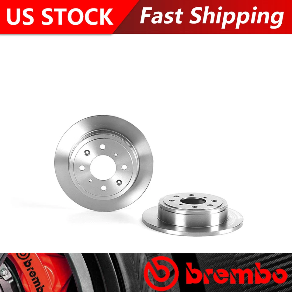 Подходит для задних тормозных дисков с покрытием 1990-1993 Acura Integra - Brembo Premium OE - Изображение 1 из 4