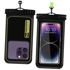 2 Pack Waterproof Phone Pouch, Universal Waterproof Phone Case with Lanyard - Picture 1 of 8