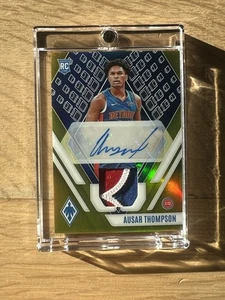 2023-24 Panini Phoenix Ausar Thompson Rookie Jersey Patch Auto /35 Pistons Gold - Picture 1 of 2