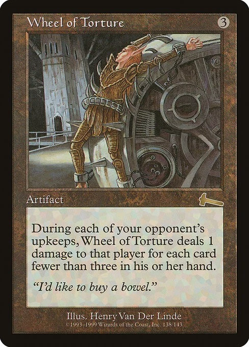 Wheel of Torture 1x FOIL MTG ULG Urza's Legacy Rare Vintage NM artifact - Image 1 of 1