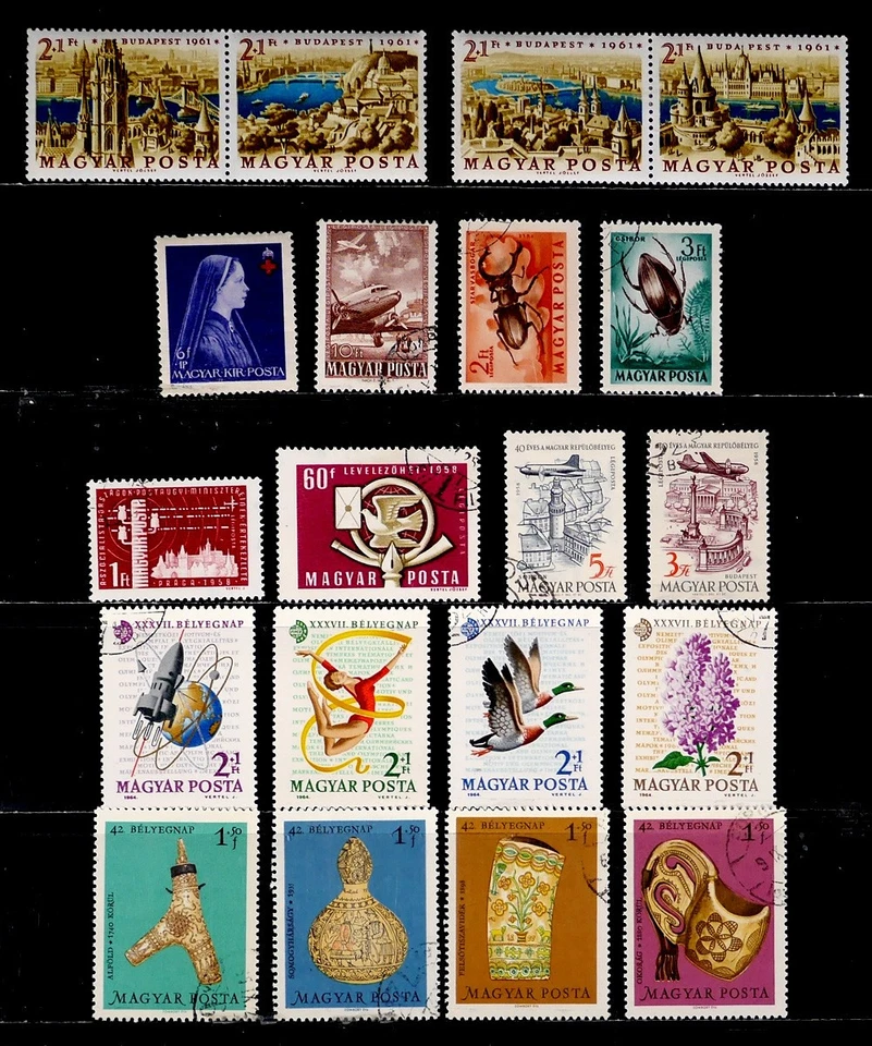 HUNGARY: 1950'S - 70'S STAMPS SEMI POSTAL & AIRMAILS WITH UNUSED - Image 1 of 1