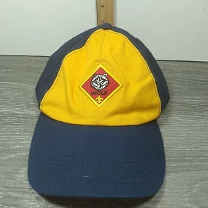 Gorra Wolf Boy Scouts Of America Talla Niños Pequeña/Mediana Ajustable Azul y Amarillo Sombrero - Imagen 1 de 7