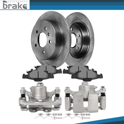 Pair Rear Brake Calipers Rotors and Ceramic Pads For 2006-2010 CHEVROLET IMPALA - Image 1 of 4