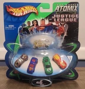 Hot Wheels Atomix DC Justice League 5-pack Micro Cars MOSC - Picture 1 of 2