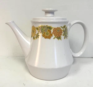 Noritake Progression Sunny Side Teapot Coffee Pot 9003 Mums & Daisies Vintage - Picture 1 of 11