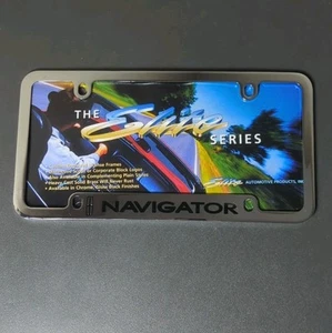 Elite Series LINCOLN NAVIGATOR Cromo Logo Metal Placa Marco Nuevo Latón - Imagen 1 de 6