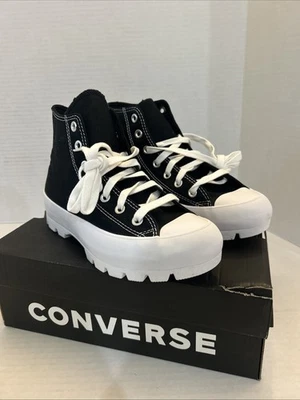 Talla 7.5 - Converse Chuck Taylor All Star Lugged High Negro W Foto 1 de 4