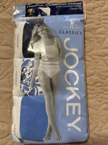 New 3 PAIR JOCKEY WOMENS SCALLOPED CLASSICS FRENCH CUT PANTIES SIZE 7 UNDERWEAR - Picture 1 of 4