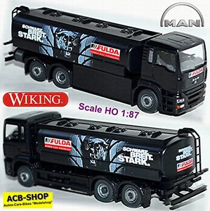 Man Tg-A M 26.480 Camion Cisterna Fulda Nero Larghezza Forte 1:87 Wiking 779 03 - Foto 1 di 7