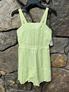 GB Gianni Bini Girls Ruffle Hem Dress Sizes 10,12,14 Citrus Sun RAYON/LINEN NWT - Picture 1 of 4
