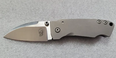 Steven Carroll Custom Knives EDMW (Every Day Modern Wharncliffe), Full Ti, S35VN - Image 1 of 4