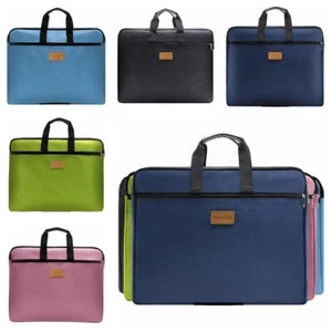 Multi-layer A4 File Folder Zipper Documents Bag A4 Portable File Bag School - Bild 1 von 17