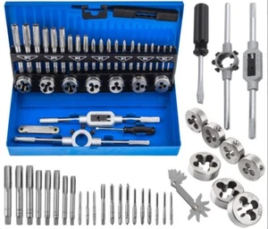 Gewindeschneider Set 32tlg Gewindebohrer Gewindeschneid Satz Schneideisen M3-M12 - Bild 1 von 6