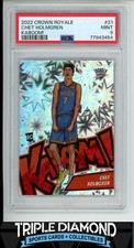 2022 Panini Crown Royale Chet Holmgren Kaboom! Case Hit Rookie PSA 9 Mint U284
