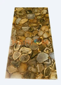 26"x50" Wild Agate Stone Top Center Dining Table Restaurant Furniture Decor A040 - Picture 1 of 3