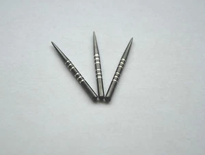 WINMAU BLACK REGROOVED REPLACEMENT DART POINTS 32mm - Picture 1 of 1
