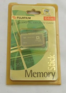 VINTAGE FUJIFILM LEXAR FULL SIZE 64MB MEMORY STICK FOR PLAYSTATION PSP CYBERSHOT - Picture 1 of 2