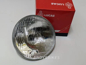 Unidad de haz de faro BPF genuina Lucas Classic motocicleta 7" con orificio de luz de estacionamiento - Imagen 1 de 3