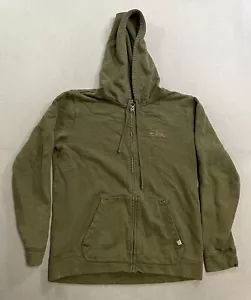 Outerknown Hoodie Men’s Large Green Full Zip Up Hemp Cotton Sweatshirt - Picture 1 of 9