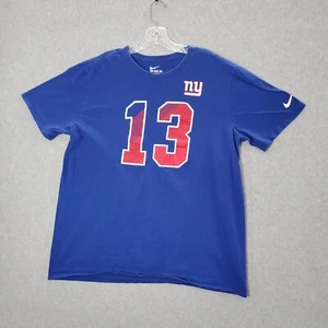 New York Giants Men Shirt XL Blue Odell Beckham JR 13 Nike Tee Short Sleeve - Picture 1 of 8
