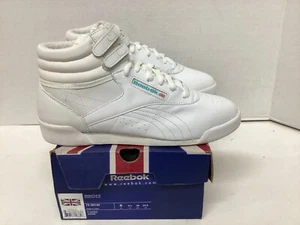 Reebok Freestyle Hi Girls/Jr sneaker #72-50140 Size 6 White "vintage" Never worn - Picture 1 of 12