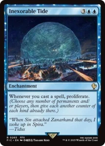 NM Inexorable Tide, MTG, Final Fantasy Commander, Magic the Gathering, 265 - Photo 1/1