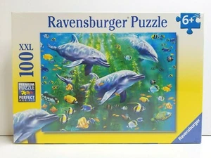 Dolphin Trio Ravensburger Jigsaw Puzzle 100 XXL Piece Format Puzzles SEALED NEW - Picture 1 of 12