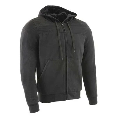 Milwaukee Leather 1788 Men's CE Approved Armored Riding Hoodie Sweater w/ Aramid - Image 1 of 4