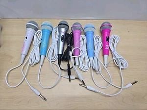 6 Disney Princess Pink Frozen Monster High Hello Kitty Karaoke Microphone 1/4  A - Picture 1 of 8