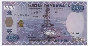 Billete de banco Ruanda 2000 francos 1-12-2014 selección 40 unc sin circular - Imagen 1 de 1