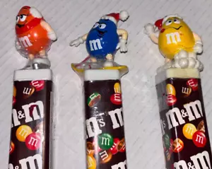 3 M&M, WINTER SPORTS, Euro Square Base Toppers (Ice Skater-Snowboarder-Snowball) - Picture 1 of 5