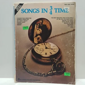 Songs in 3/4 Time Sheet Music By Hal Leonard Publishing for Piano Vocal Guitar - Picture 1 of 12
