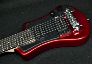 HOFNER HCT-SH-D-R SHORTY DELUXE TRAVEL Electric Guitar 2 PICKUPS Metallic Red - Picture 1 of 10