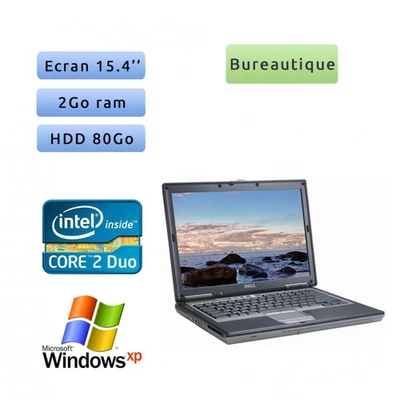 Occasion - Dell Latitude D830 - Windows XP - C2D 2.4Ghz 2Go 80Go - 15.4 - Port S - Photo 1/2