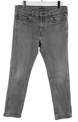 Levi's Line 8 Vaqueros Hombres W34/L32 Desteñir Efecto Cremallera Elástico Gris - Imagen 1 de 4