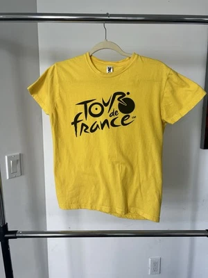 Camiseta Amarilla Vintage Tour de Francia Talla M Camiseta Gráfica Ciclismo Retro Foto 1 de 4