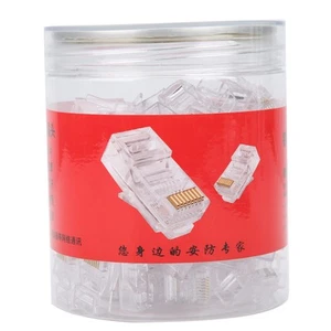 `100Pcs Rj45 Stecker Ende Cat6 Ungeschirmtes Netzwerkkabel Modularstecker Go - Photo 1/17