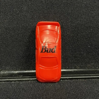 Budweiser NASCAR Red BUD Car Keychain Bottle Opener Beer Vintage 1990s - Image 1 of 4