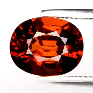 💎 1.87ct 7.8x6.3mm VS Oval Natural Orange Spessartite Garnet - Africa Gemstone - Picture 1 of 4