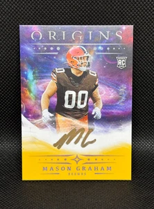 2025 Panini Origins Mason Graham tinta dorada en tarjeta automático/10 novato RC DROY? - Imagen 1 de 4
