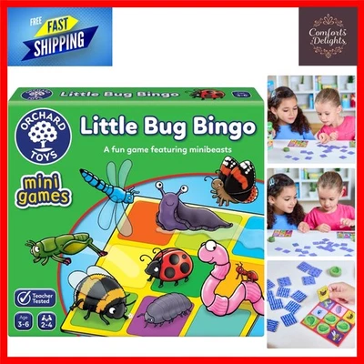 Adorable Little Bug Bingo: Matching Game for Kids Aged 3-6 for Travel Adventures - Image 1 of 4