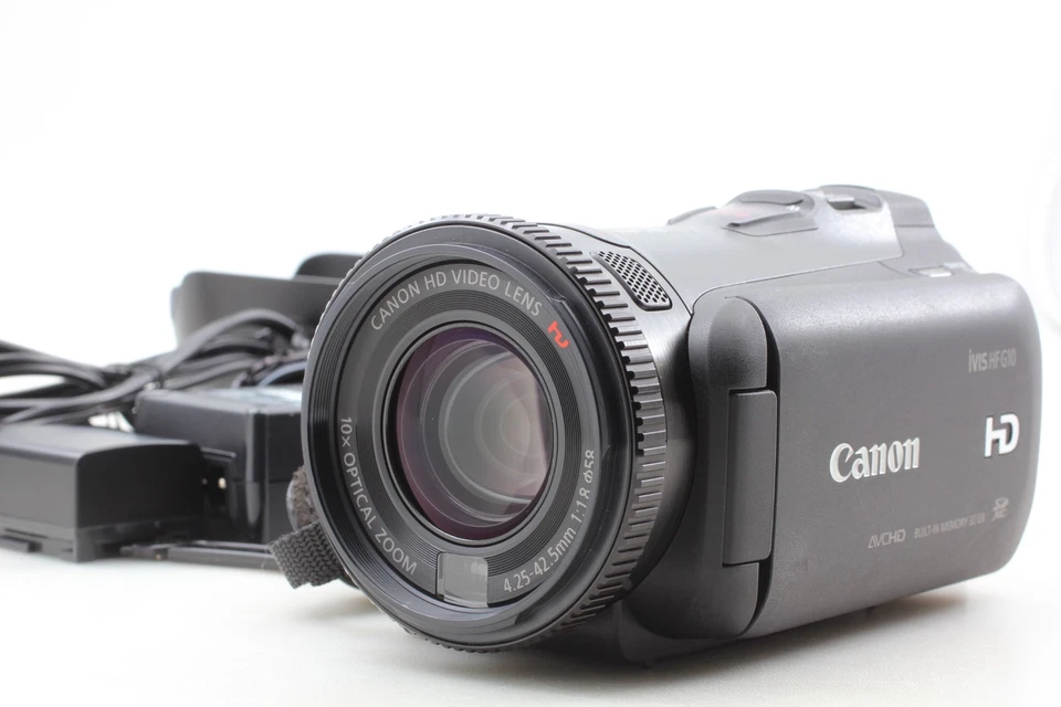 2 battery [Top MINT] Canon iVIS HF G10 Digital Video Camera Camcorder From JAPAN - Image 1 of 4