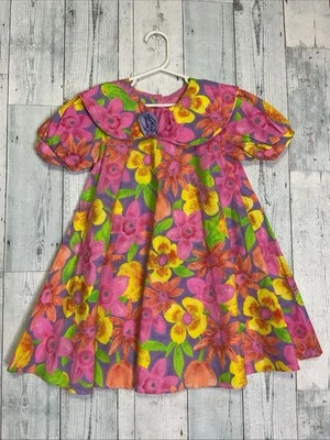 Vestido vintage floral para niñas 6x Rachel niños Foto 1 de 4