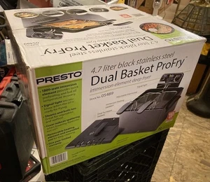 Presto 05489 Black Stainless Steel Deep Fryer - Picture 1 of 1